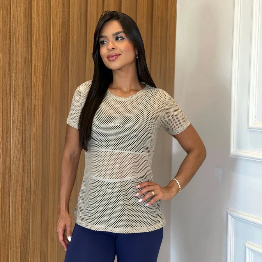 Regata Fitness em Tule Arrastão