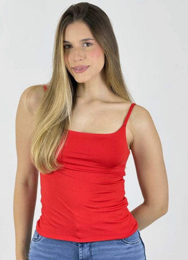 Blusa Regata Alcinha Dupla