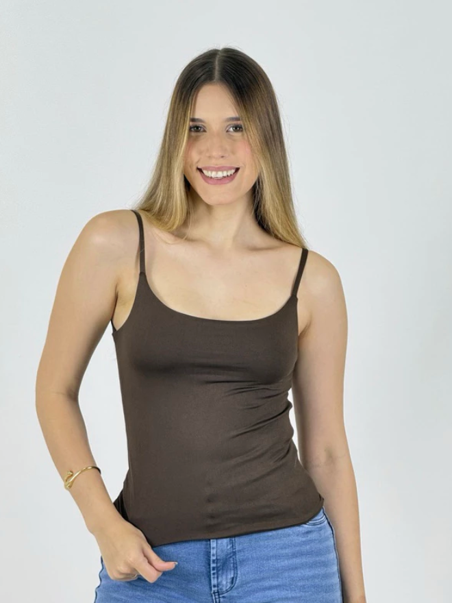 Blusa Regata Alcinha Dupla
