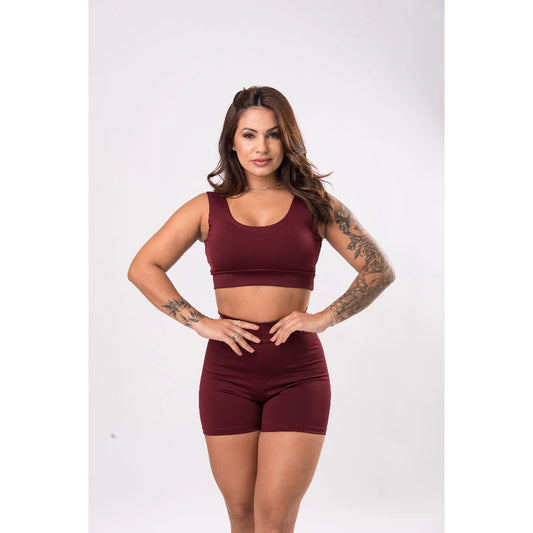 Conjunto Academia Short Cintura Alta