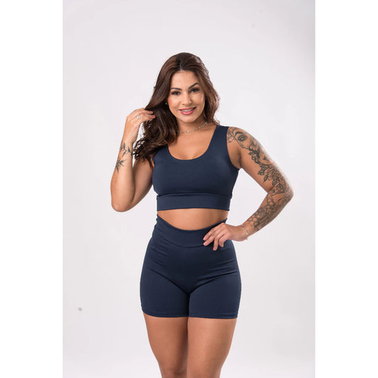 Conjunto Academia Short Cintura Alta